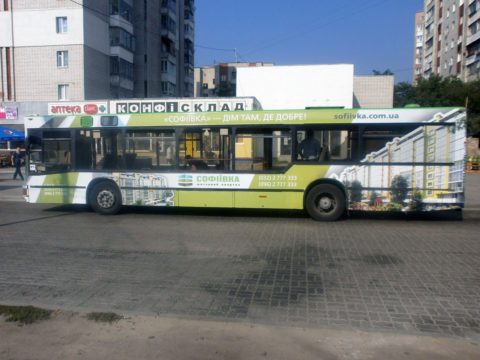 Реклама на автобусах Хмельницький