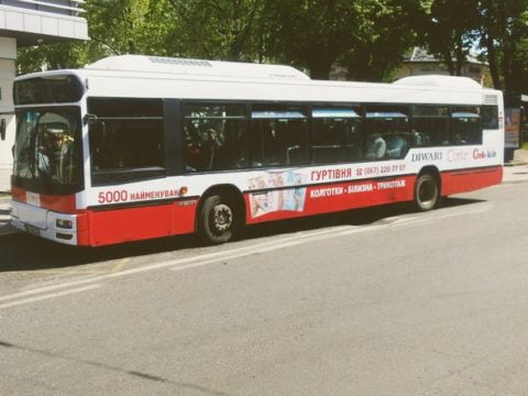 Реклама на автобусах Ужгород