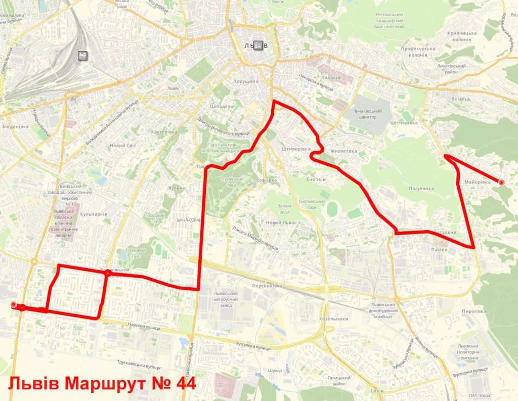 Маршрут 44 пермь. Маршрутки Львів.