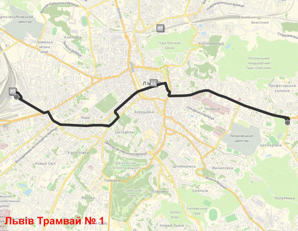 Трамвай 1 Львів