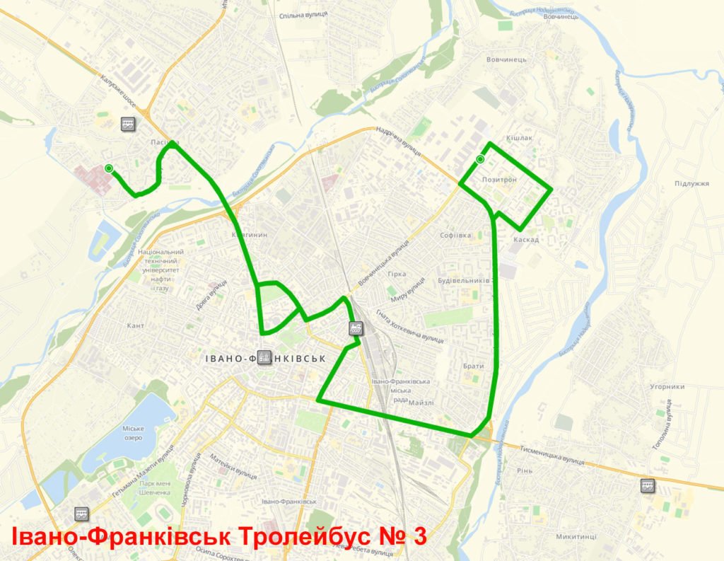 Тролейбус 3 Івано-Франківськ 