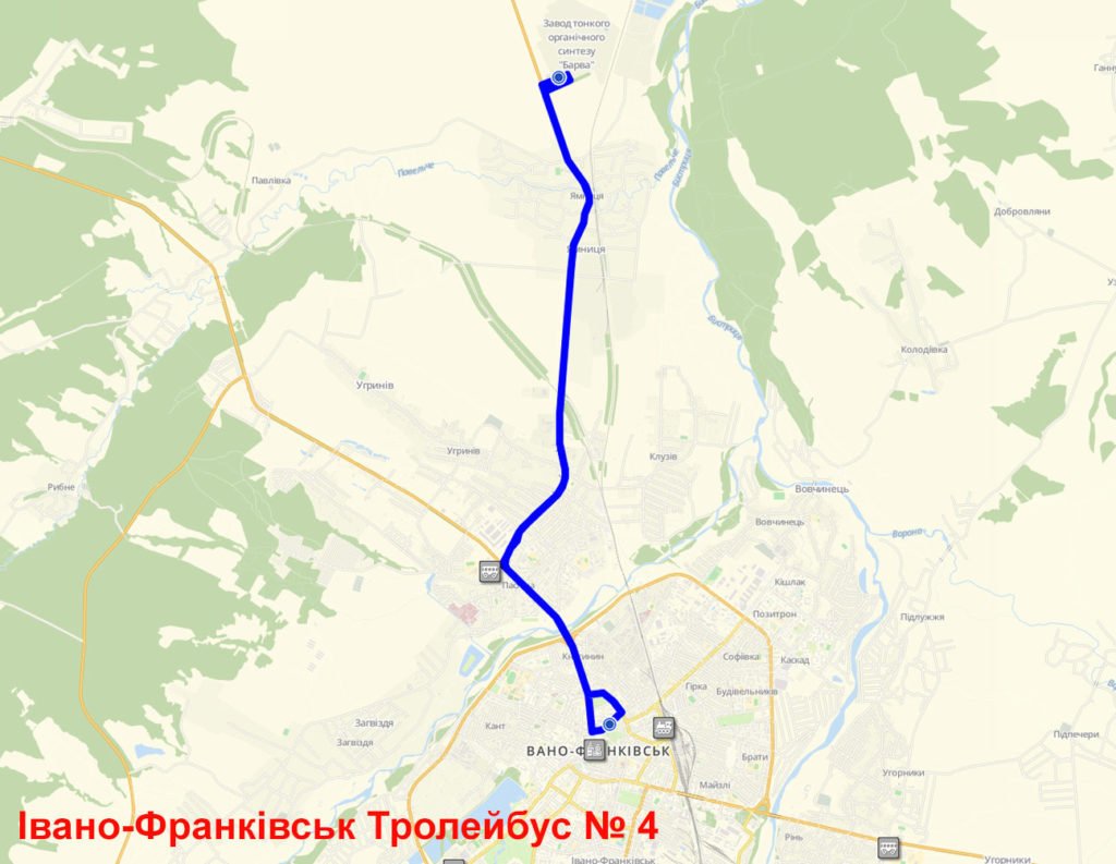 Тролейбус 4 Івано-Франківськ 