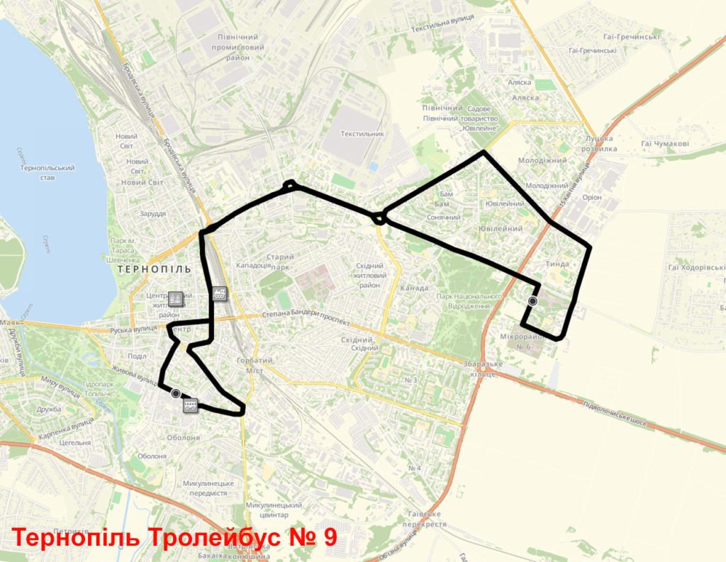 Тролейбус 9 Тернопіль