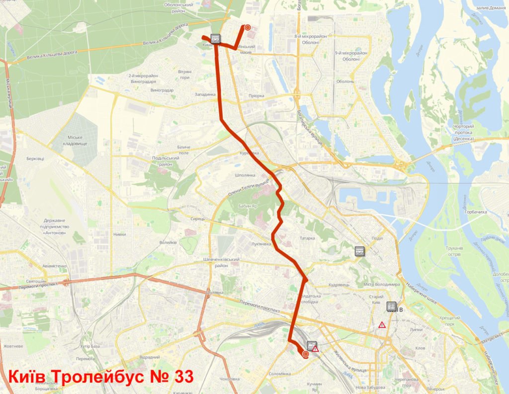 Троллейбус 33 Киев